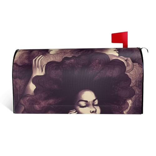 GTKSYNVE Briefkastenabdeckung, afrikanisches Haar, magnetisch, Standardgröße, 64,8 x 53,3 cm, dekorative Briefkasten-Abdeckung, wasserdicht, personalisierbar, für Garten, Outdoor-Dekoration GTKSYNVE Briefkastenabdeckung, afrikanisches Haar, magnetisch, Standardgröße, 64,8 x 53,3 cm, dekorative Briefkasten-Abdeckung, wasserdicht, personalisierbar, für Garten, Outdoor-Dekoration von GTKSYNVE