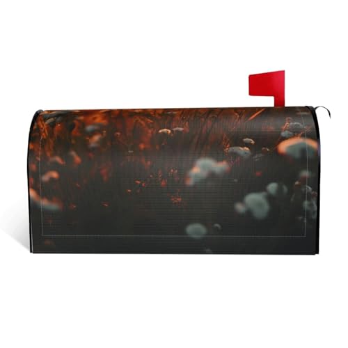 GTKSYNVE Briefkastenabdeckungen, Motiv: Blumen im Sonnenuntergang, magnetisch, Standardgröße, 53,3 x 45,7 cm, dekorative Briefkasten-Abdeckung, wasserdichte Briefkasten-Abdeckung, personalisierbare von GTKSYNVE