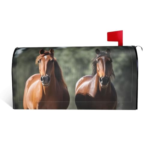 GTKSYNVE Briefkastenabdeckungen, Motiv: Tiere, Pferde, magnetisch, Standardgröße, 64,8 x 53,3 cm, dekorative Briefkasten-Abdeckung, wasserdichte Briefkasten-Abdeckung, personalisierbare GTKSYNVE Briefkastenabdeckungen, Motiv: Tiere, Pferde, magnetisch, Standardgröße, 64,8 x 53,3 cm, dekorative Briefkasten-Abdeckung, wasserdichte Briefkasten-Abdeckung, personalisierbare von GTKSYNVE