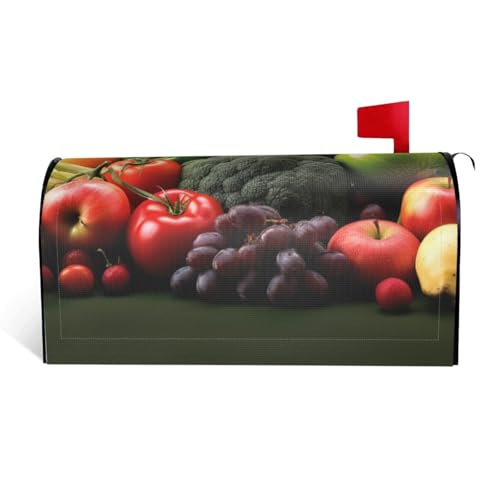 GTKSYNVE Briefkastenabdeckungen für Obst und Gemüse, magnetisch, Standardgröße, 53,3 x 45,7 cm, dekorative Briefkasten-Abdeckung, wasserdichte Briefkasten-Abdeckung, personalisierte von GTKSYNVE