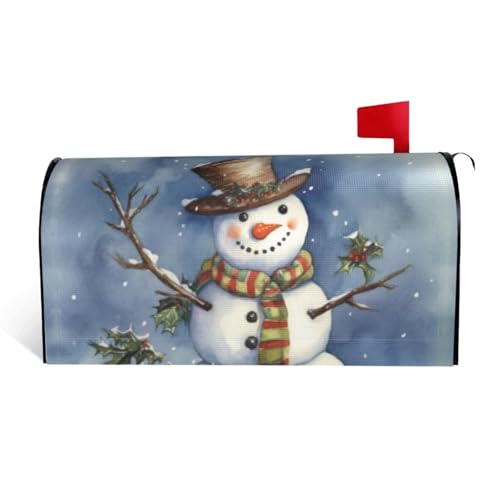 GTKSYNVE Briefkastenabdeckungen mit Schneemann, magnetisch, Standardgröße, 53,3 x 45,7 cm, dekorative Briefkastenabdeckung, wasserdichte Briefkastenabdeckung, personalisierte Briefkastenabdeckungen GTKSYNVE Briefkastenabdeckungen mit Schneemann, magnetisch, Standardgröße, 53,3 x 45,7 cm, dekorative Briefkastenabdeckung, wasserdichte Briefkastenabdeckung, personalisierte Briefkastenabdeckungen von GTKSYNVE