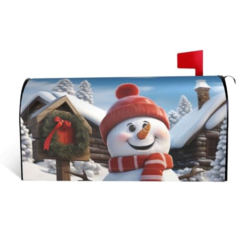 GTKSYNVE Briefkastenabdeckungen mit Schneemann-Motiv, magnetisch, Standardgröße, 64,8 x 53,3 cm, dekorative Briefkasten-Abdeckung, wasserdichte Briefkasten-Abdeckung, personalisierte GTKSYNVE Briefkastenabdeckungen mit Schneemann-Motiv, magnetisch, Standardgröße, 64,8 x 53,3 cm, dekorative Briefkasten-Abdeckung, wasserdichte Briefkasten-Abdeckung, personalisierte von GTKSYNVE