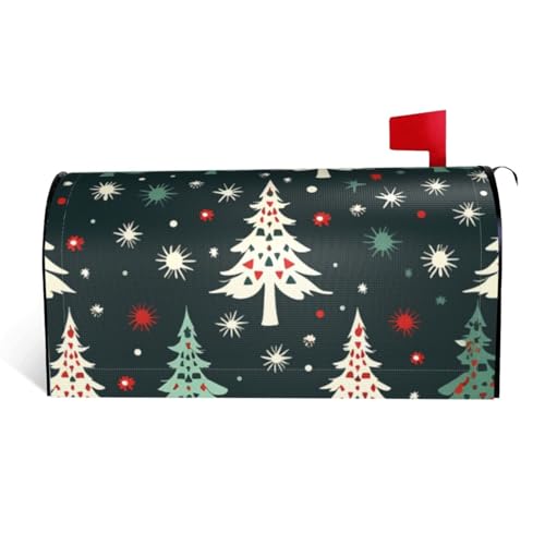 GTKSYNVE Briefkastenabdeckungen mit Weihnachtsbaum-Muster, magnetisch, Standardgröße, 64,8 x 53,3 cm, dekorative Briefkasten-Abdeckung, wasserdichte Briefkasten-Abdeckung, personalisierte GTKSYNVE Briefkastenabdeckungen mit Weihnachtsbaum-Muster, magnetisch, Standardgröße, 64,8 x 53,3 cm, dekorative Briefkasten-Abdeckung, wasserdichte Briefkasten-Abdeckung, personalisierte von GTKSYNVE