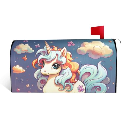 GTKSYNVE Cartoon-Briefkasten-Abdeckung, niedliches Tier, Regenbogen, magnetisch, Standardgröße, 64,8 x 53,3 cm, dekorative Briefkasten-Abdeckung, wasserdichte Briefkasten-Abdeckung, personalisierte GTKSYNVE Cartoon-Briefkasten-Abdeckung, niedliches Tier, Regenbogen, magnetisch, Standardgröße, 64,8 x 53,3 cm, dekorative Briefkasten-Abdeckung, wasserdichte Briefkasten-Abdeckung, personalisierte von GTKSYNVE