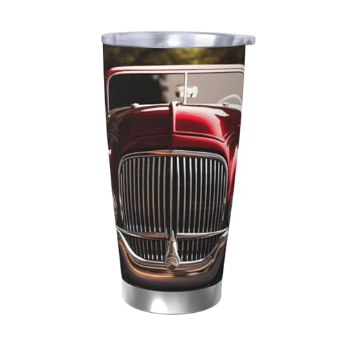 GTKSYNVE Classic Car Tumbler with Leak-Proof Lid and Straw, 590.0 g Car Cups Vacuum-Insulated Stainless Steel Travel Coffee Mug, BPA Free Reusable Thermal Cup for Outdoor von GTKSYNVE
