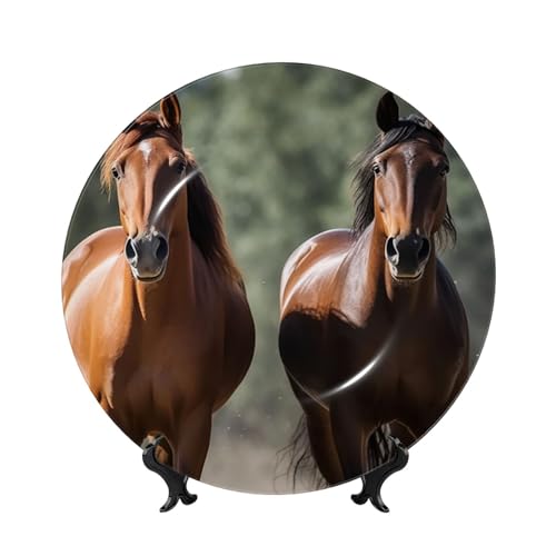 GTKSYNVE Dekorative Teller aus Knochenporzellan, 15,2 cm, personalisierbar, dekorativer Keramikteller mit Präsentationsständer, Keramikornamente, Kunst-Porzellanteller für Zuhause, Büro, Wandbehang GTKSYNVE Dekorative Teller aus Knochenporzellan, 15,2 cm, personalisierbar, dekorativer Keramikteller mit Präsentationsständer, Keramikornamente, Kunst-Porzellanteller für Zuhause, Büro, Wandbehang von GTKSYNVE