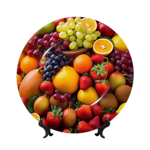 GTKSYNVE Dekorative Teller aus Knochenporzellan, 15,2 cm, personalisierbar, dekorativer Keramikteller mit Präsentationsständer, Keramikornamente, Kunstporzellanteller für Zuhause, Büro, Wandbehang GTKSYNVE Dekorative Teller aus Knochenporzellan, 15,2 cm, personalisierbar, dekorativer Keramikteller mit Präsentationsständer, Keramikornamente, Kunstporzellanteller für Zuhause, Büro, Wandbehang von GTKSYNVE