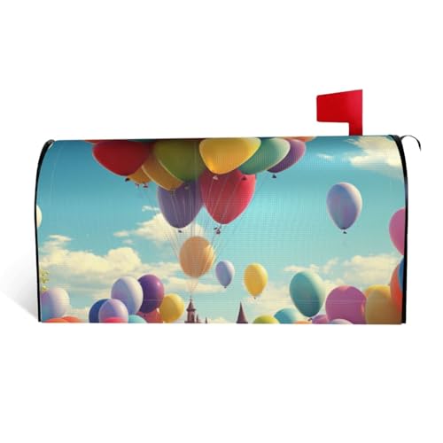 GTKSYNVE Farbige Ballon-Briefkastenabdeckungen, magnetisch, Standardgröße, 53,3 x 45,7 cm, dekorative Briefkasten-Abdeckung, wasserdichte Briefkasten-Abdeckung, personalisierte Briefkasten-Abdeckungen GTKSYNVE Farbige Ballon-Briefkastenabdeckungen, magnetisch, Standardgröße, 53,3 x 45,7 cm, dekorative Briefkasten-Abdeckung, wasserdichte Briefkasten-Abdeckung, personalisierte Briefkasten-Abdeckungen von GTKSYNVE
