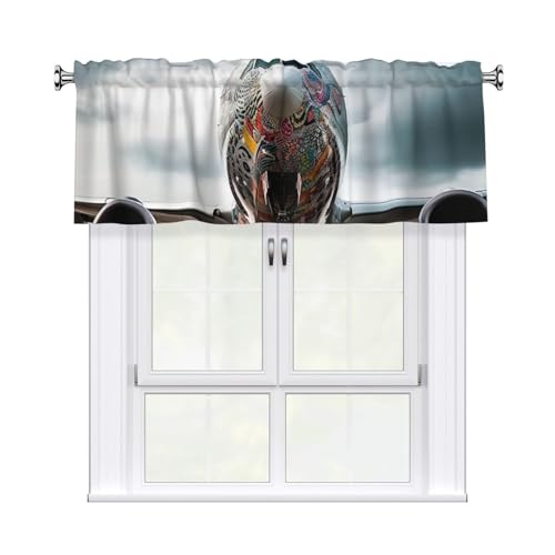 GTKSYNVE Flugzeug-Kunst-Volants für Fenster, Stangentasche, Fenstervolant, kleine Fensterbehandlung, Volants für Küche, Vorhänge, Verdunkelung, kurze Vorhänge für Schlafzimmer, 137 x 45 cm GTKSYNVE Flugzeug-Kunst-Volants für Fenster, Stangentasche, Fenstervolant, kleine Fensterbehandlung, Volants für Küche, Vorhänge, Verdunkelung, kurze Vorhänge für Schlafzimmer, 137 x 45 cm von GTKSYNVE