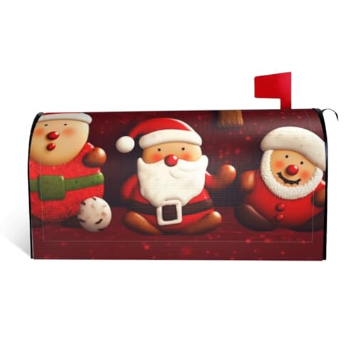 GTKSYNVE Happy Christmas Briefkastenabdeckungen, magnetisch, Standardgröße, 53,3 x 45,7 cm, dekorative Briefkastenabdeckung, wasserdichte Briefkasten-Abdeckung, personalisierte Briefkasten-Abdeckungen von GTKSYNVE