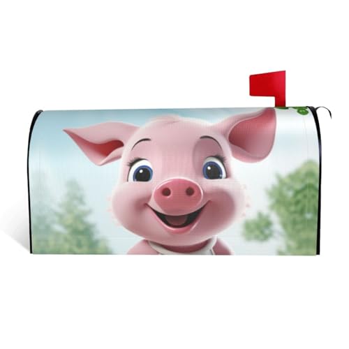 GTKSYNVE Lächelnde Briefkastenabdeckungen, magnetisch, Standardgröße, 64,8 x 53,3 cm, dekorative Briefkastenabdeckung, wasserdichte Briefkastenabdeckung, personalisierte Briefkastenabdeckungen für von GTKSYNVE