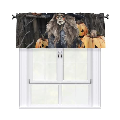 GTKSYNVE Lustige Halloween-Dekoration, Hexen-Volants für Fenster, Stangentasche, Fenstervolant, kleine Fensterbehandlung, Volants für Küche, Vorhänge, Verdunkelung, kurze Vorhänge für Schlafzimmer GTKSYNVE Lustige Halloween-Dekoration, Hexen-Volants für Fenster, Stangentasche, Fenstervolant, kleine Fensterbehandlung, Volants für Küche, Vorhänge, Verdunkelung, kurze Vorhänge für Schlafzimmer von GTKSYNVE