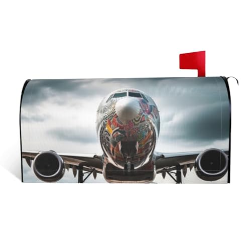 GTKSYNVE Magnetische Briefkastenabdeckungen für Flugzeugkunst, Standardgröße, 64,8 x 53,3 cm, dekorative Briefkasten-Abdeckung, wasserdichte Briefkasten-Abdeckung, personalisierte GTKSYNVE Magnetische Briefkastenabdeckungen für Flugzeugkunst, Standardgröße, 64,8 x 53,3 cm, dekorative Briefkasten-Abdeckung, wasserdichte Briefkasten-Abdeckung, personalisierte von GTKSYNVE