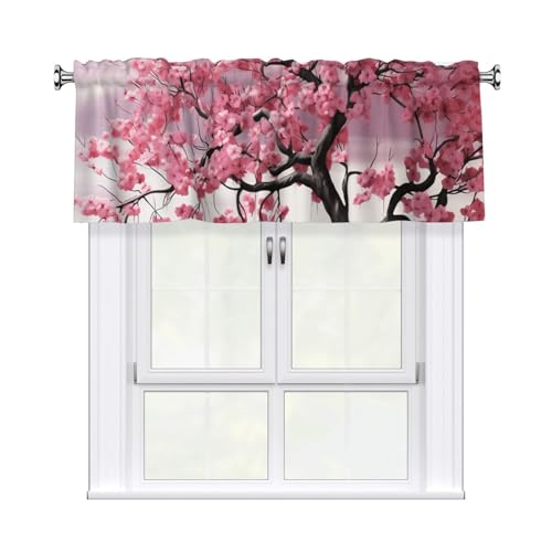 GTKSYNVE Volants für Fenster, Stangentasche, Fenstervolant, kleine Fensterbehandlung, Volants für Küche, Verdunkelungsvorhänge, kurze Vorhänge für Schlafzimmer, 137 x 45 cm, Rosa GTKSYNVE Volants für Fenster, Stangentasche, Fenstervolant, kleine Fensterbehandlung, Volants für Küche, Verdunkelungsvorhänge, kurze Vorhänge für Schlafzimmer, 137 x 45 cm, Rosa von GTKSYNVE
