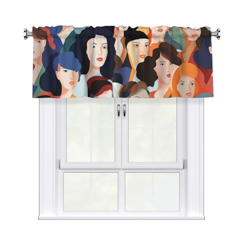GTKSYNVE Volants für Fenster, Stangentasche, Fenstervolant, kleine Fensterbehandlung, Volants für Küche, Verdunkelungsvorhänge, kurze Vorhänge für Schlafzimmer, 137 x 45 cm GTKSYNVE Volants für Fenster, Stangentasche, Fenstervolant, kleine Fensterbehandlung, Volants für Küche, Verdunkelungsvorhänge, kurze Vorhänge für Schlafzimmer, 137 x 45 cm von GTKSYNVE