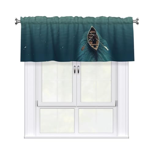 GTKSYNVE Volants für Fenster, Stangentasche, Fenstervolant, kleine Fensterbehandlung, Volants für Küche, Verdunkelungsvorhänge, kurze Vorhänge für Schlafzimmer, 137 x 45 cm GTKSYNVE Volants für Fenster, Stangentasche, Fenstervolant, kleine Fensterbehandlung, Volants für Küche, Verdunkelungsvorhänge, kurze Vorhänge für Schlafzimmer, 137 x 45 cm von GTKSYNVE