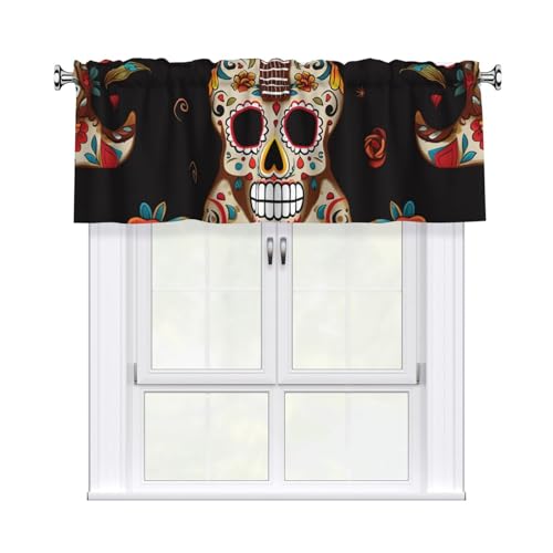 GTKSYNVE Volants für Fenster, Stangentaschen-Fenstervolant, kleine Fensterbehandlung, Volants für Küche, Verdunkelungsvorhänge, kurze Vorhänge für Schlafzimmer, 137 x 45 cm GTKSYNVE Volants für Fenster, Stangentaschen-Fenstervolant, kleine Fensterbehandlung, Volants für Küche, Verdunkelungsvorhänge, kurze Vorhänge für Schlafzimmer, 137 x 45 cm von GTKSYNVE