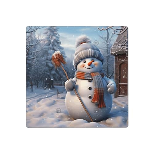 Hardworking Schneemann-Wandplatten, dekorative Lichtschalter-Abdeckung, 2-Gang-Steckdosenabdeckungen, elektrische Schalterplatte, thermoplastische Blende für Dekorateure, Schrauben im Lieferumfang Hardworking Schneemann-Wandplatten, dekorative Lichtschalter-Abdeckung, 2-Gang-Steckdosenabdeckungen, elektrische Schalterplatte, thermoplastische Blende für Dekorateure, Schrauben im Lieferumfang von GTKSYNVE