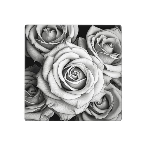 Wandplatten mit Rosen-Wandplatten, dekorative Lichtschalter-Abdeckung, 2-Gang-Steckdosenabdeckungen, elektrische Schalterplatte, thermoplastische Blende für Dekorationsgerät, Schrauben im Lieferumfang von GTKSYNVE