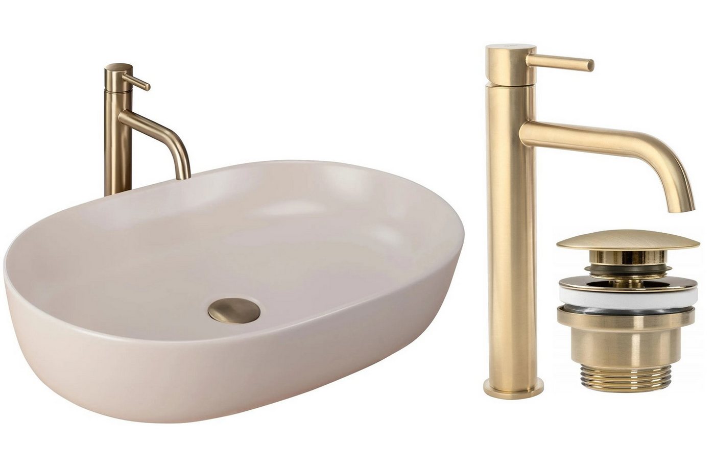 GTM Design Aufsatzwaschbecken NADIA Modern Waschbecken Oval GTM Design Aufsatzwaschbecken NADIA Modern Waschbecken Oval von GTM Design
