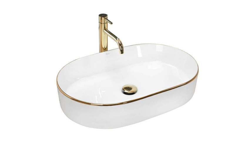 GTM Design Aufsatzwaschbecken NADIA Modern Waschbeckenm Oval von GTM Design