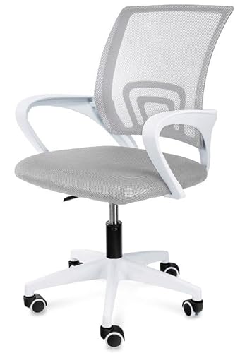 GTM Design Verstellbare Bürostuhl - Multifunktionale Schreibtischstuhl für Gaming Arbeit und Entspannung - Stühle mit Netz - Anpassbare Gamingstuhl - Grau von GTM Design