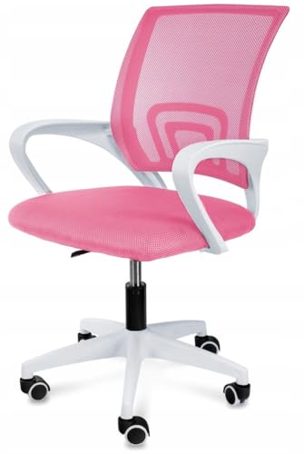 GTM Design Verstellbare Bürostuhl - Multifunktionale Schreibtischstuhl für Gaming Arbeit und Entspannung - Stühle mit Netz - Anpassbare Gamingstuhl - Rosa von GTM Design