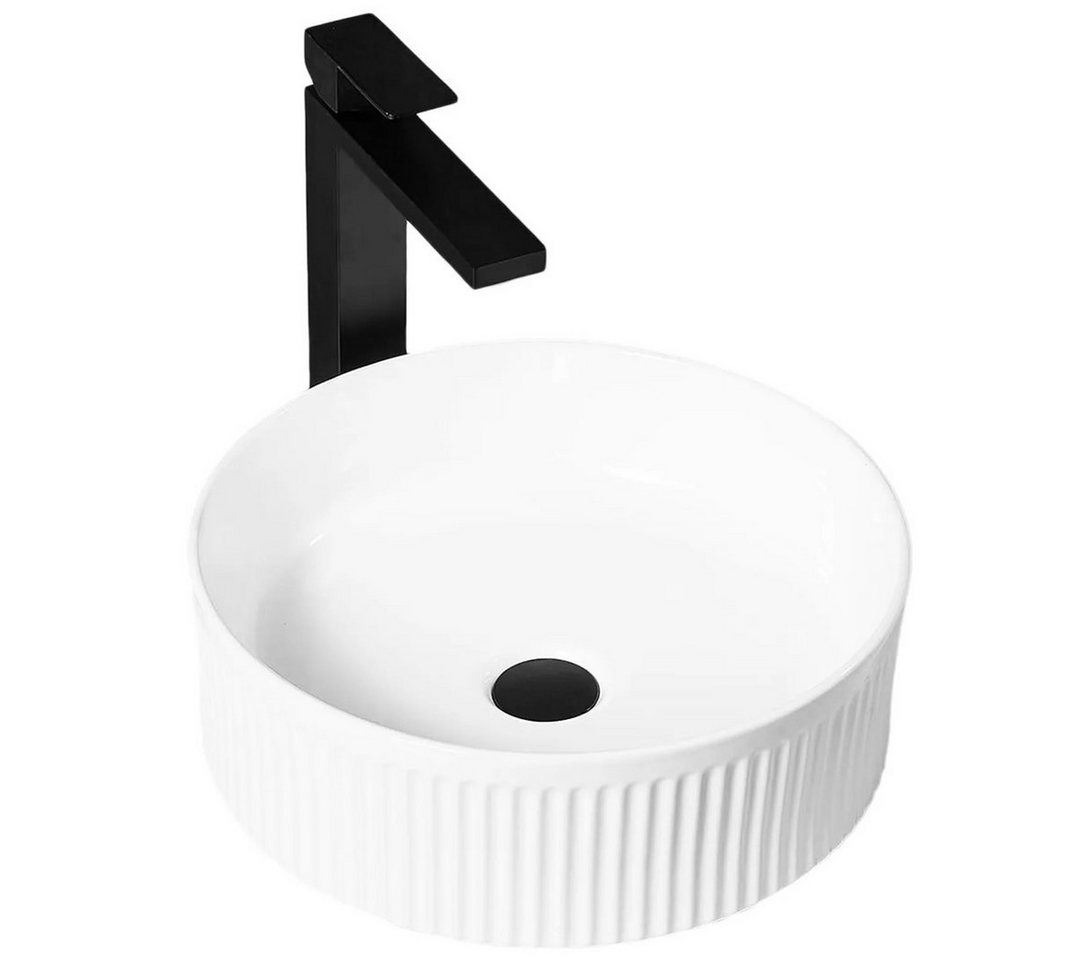 GTM Design Waschbecken Glanz - Modern Waschbecken - ohne Überlaufloch - Elegant (Nur Waschbecken) von GTM Design