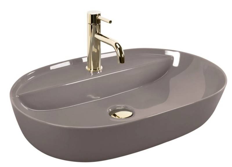 GTM Design Waschbecken Glanz - Modern Waschbecken ohne Überlaufloch - Elegant von GTM Design