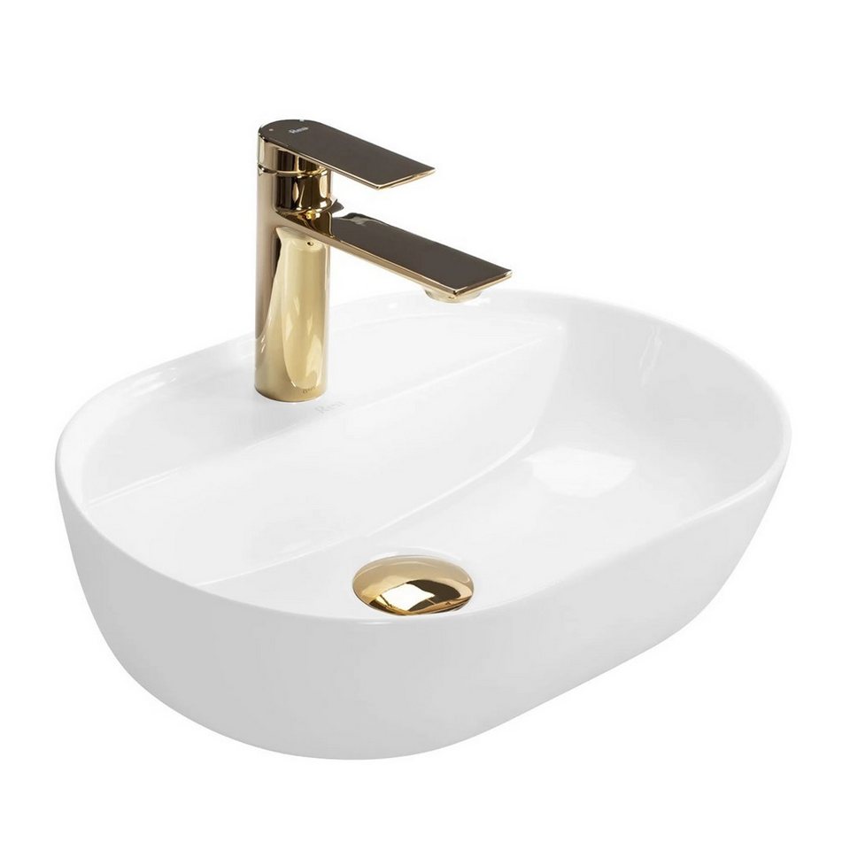 GTM Design Waschbecken Glanz - Modern Waschbecken ohne Überlaufloch - Elegant von GTM Design