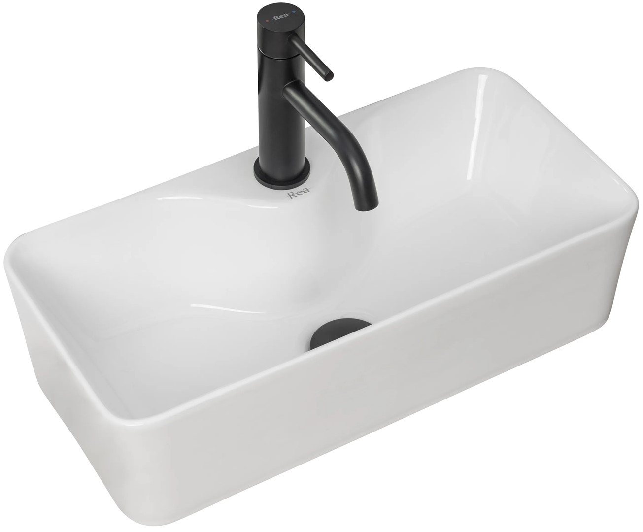 GTM Design Waschbecken Glanz - Modern Waschbecken - ohne Überlaufloch - Elegant von GTM Design