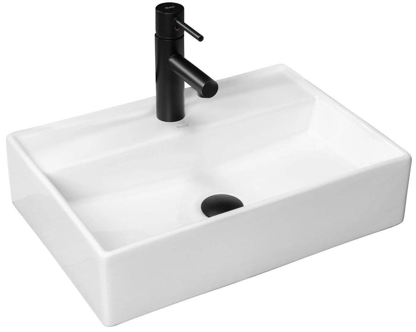 GTM Design Waschbecken Glanz - Modern Waschbecken - ohne Überlaufloch - Elegant von GTM Design
