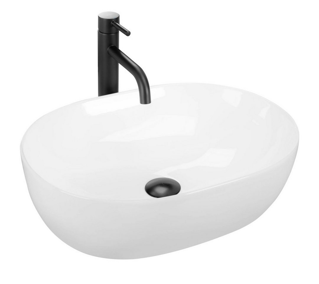 GTM Design Waschbecken Glanz - Modern Waschbecken - ohne Überlaufloch - Elegant (Nur Waschbecken) von GTM Design