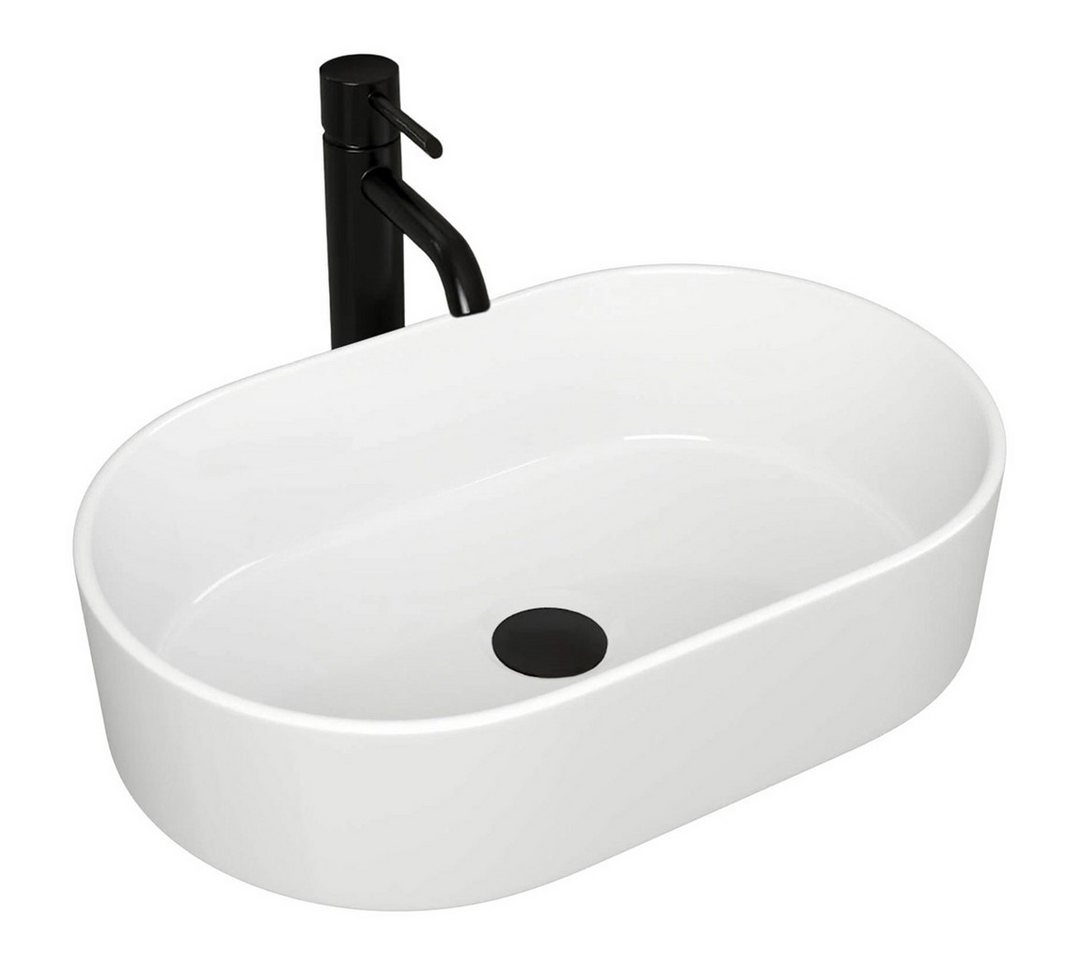 GTM Design Waschbecken Glanz - Modern Waschbecken - ohne Überlaufloch - Elegant (Nur Waschbecken) von GTM Design