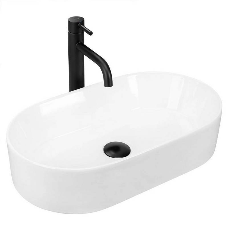 GTM Design Waschbecken Glanz - Modern Waschbecken - ohne Überlaufloch - Elegant von GTM Design
