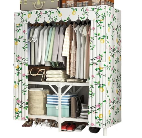 GTOULHH Kleiderschränke Stabil Kleiderschrank Faltbarer Kleidungsorganisator Lagerregal for Schlafzimmer Home Office Faltschrank(Multi-colored2,100x45x170cm) von GTOULHH