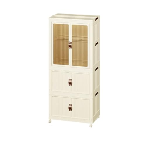 GTOULHH Kleiderschränke Stabil Tragbarer Kleiderschrank for Aufhängen Von Kleidung, Breiter Mit Abdeckung for Schlafzimmer Faltschrank(126.5x56x34cm) von GTOULHH