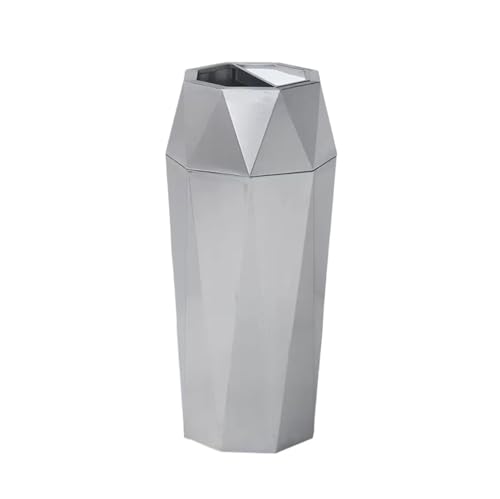 GTOULHH Mülleimer, Outdoor Kommerzielle Mülleimer for Den Außenbereich, Mülleimer Mit Innenschrank for Die Terrasse Abfallbehälter(Silver) von GTOULHH