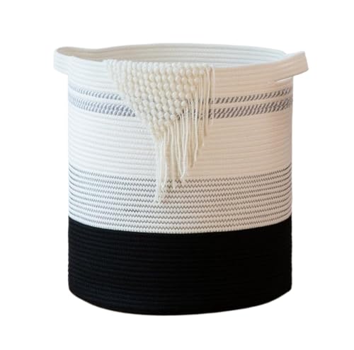 Wäschesammler Wäschetonne 58L Wäschekörbe, Gewebter Wäschekorb, Aufbewahrungskorb Mit Griffen, Kleiderkorb Für Das Wohnzimmer Laundry Basket(B) von GTOULHH