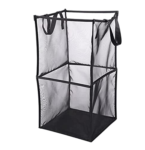 Wäschesammler Wäschetonne Faltbarer Aufbewahrungskorb, Wäschekörbe, Tragbarer Haushalts-Kleinigkeiten-Organizer, Eimer Laundry Basket(32 * 65cm) von GTOULHH