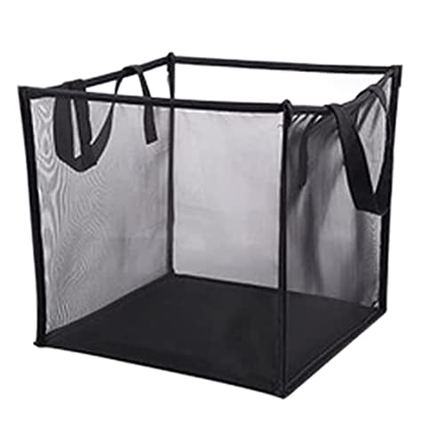 Wäschesammler Wäschetonne Faltbarer Aufbewahrungskorb, Wäschekörbe, Tragbarer Haushalts-Kleinigkeiten-Organizer, Eimer Laundry Basket(33.5 * 33cm) von GTOULHH