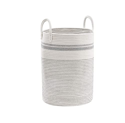 Wäschesammler Wäschetonne Großer Wäschekorb, Aufbewahrungskorb Aus Gewebtem Seil Für Decke, Schmutzige Kleidung Im Wohnzimmer Laundry Basket(D) von GTOULHH