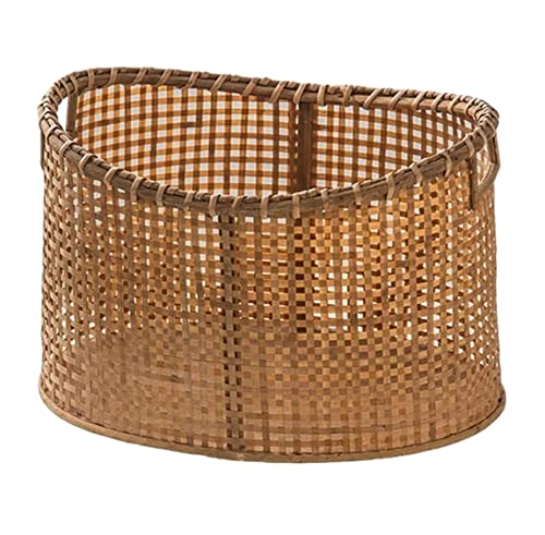 Wäschesammler Wäschetonne Wäschekörbe Aus Korbgeflecht, Faltbarer Wäschekorb, Handgewebter Mit Griffen Laundry Basket(39 * 29 * 27cm) von GTOULHH