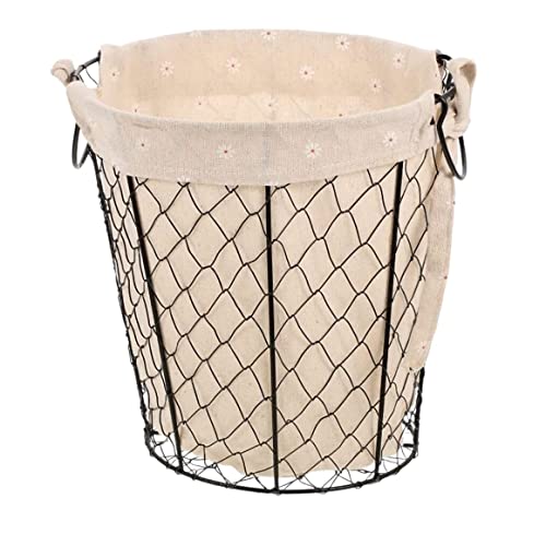 Wäschesammler Wäschetonne Wäschekorb, Metall-Wäschekorb, Futterstoff, Für Schmutzige Kleidung, Für Studentenwohnheime Laundry Basket Wäschesammler Wäschetonne Wäschekorb, Metall-Wäschekorb, Futterstoff, Für Schmutzige Kleidung, Für Studentenwohnheime Laundry Basket von GTOULHH