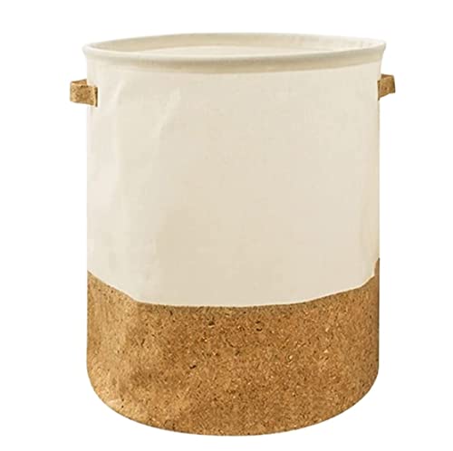 Wäschesammler Wäschetonne Zusammenklappbare, Faltbare Wäschekörbe Aus Baumwollleinen, Aufbewahrungsbehälter, Organizer-Körbe Laundry Basket(13.7 * 15.7in) von GTOULHH