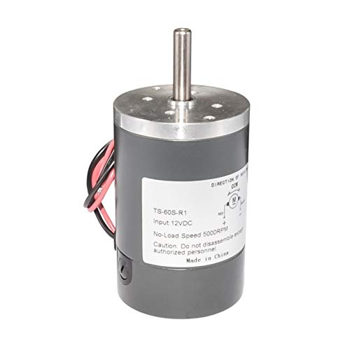 Energieforschung DC Permanent-Magnet-Getriebemotor, hohe Geschwindigkeit 38/50 / 60mm Bankonoc-Durchmesser DC-Elektromotor, 12V 24V 200-5000 U / min, Motor Projekte ( Size : DIA 60 2000 RPM , Color : von GTPBAO