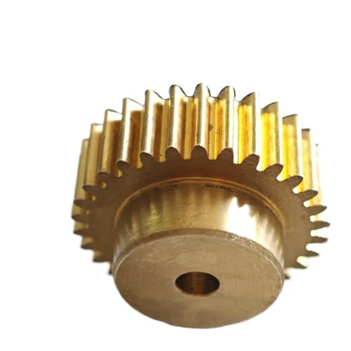 GTPBAO 1 Stück 0,5 Modul 114 Zähne Messing Stirnrad 58mm Durchmesser Zylinderrad mit Schritt 0,5M 114T Ritzel mit geraden Zähnen Wellenteile(12.7mm bore) von GTPBAO