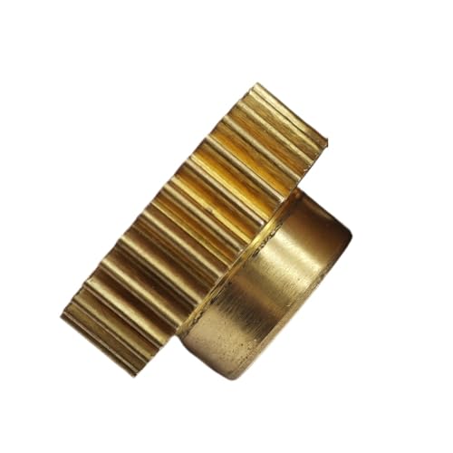 GTPBAO 1 Stück 0,5 Modul 80 Zähne Messing Stirnrad mit Stufe 41 mm Durchmesser Gerade Zähne Ritzel 0,5 M 80T Zylinderrad Wellenteile(6mm bore) von GTPBAO