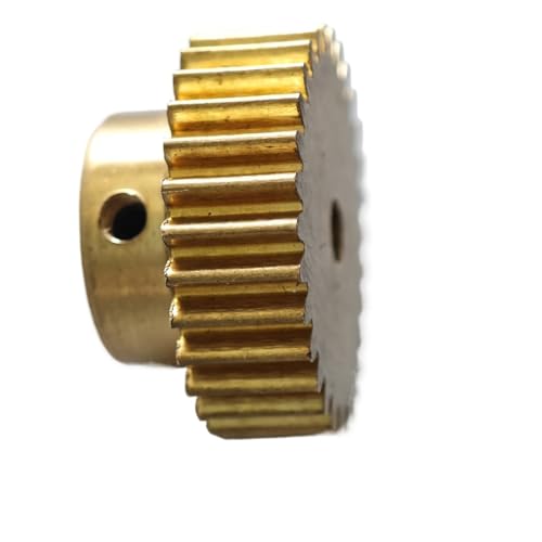 GTPBAO 1 Stück 0,5 Modul 90 Zähne Zylinderrad mit Schritt 46 mm Durchmesser 10 mm Dicke gerade Zähne Übertragung 0,5 M 90T Stirnrad Wellenteile(Step 15mm bore 4mm) von GTPBAO