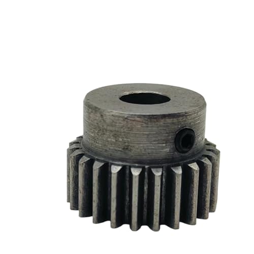 GTPBAO 1 Stück 0,7 Modul 25T Kohlenstoffstahl gerade Zähne Zahnrad 3 mm 3,17 mm 5 mm 6,35 mm 8 mm 10 mm Bohrung 0,7 m 25 Zähne Stirnrad mit Stufe Lenkungshardware(7mm bore) von GTPBAO